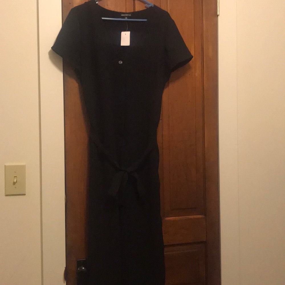 NWT J. Crew Black Jumpsuit Size 14